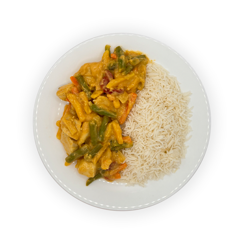 Kycklingwok i Currysås